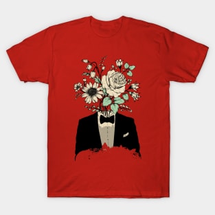 Floral man suit T-Shirt